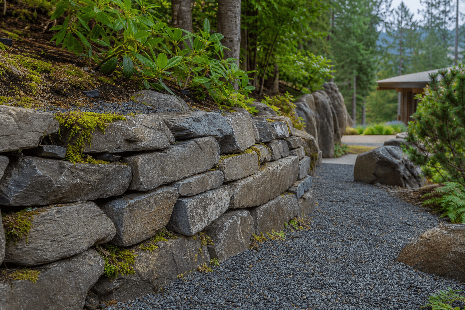 Stone hardscape